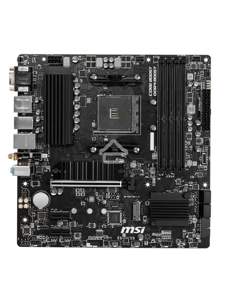 Материнская плата MSI B550M PRO-VDH WIFI, AM4, AMD B550, 4xDDR4, 4xSATA, 2xM.2, 1xPCIe 4.0 x16, 2xPCIe x1, 1xDisplayPort, 1xHDMI, 1xVGA, 1x 1Gb LAN, 2xUSB 2.0, 4xUSB 3.2 Gen 1, 3x3.5 мм, 7.1, mATX