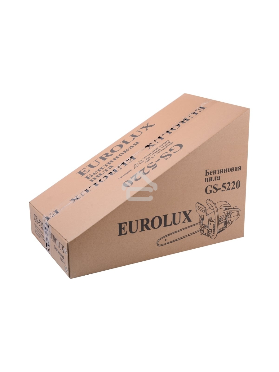 Бензопила Eurolux GS-5220 2400 Вт,Длина шины мм / дюймы 505 / 20” Объём двигателя см3 52 70/6/8