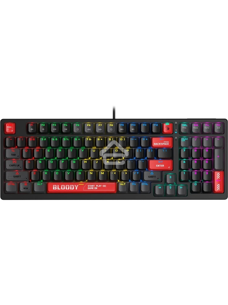Клавиатура A4Tech Bloody S98 (S98 RED) проводная USB черный/красный