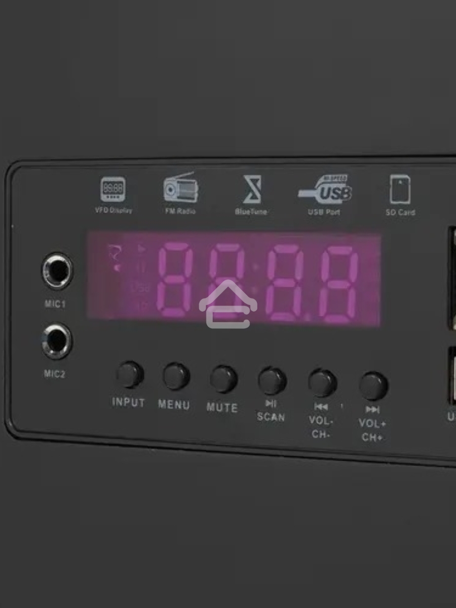 Акустическая система Ginzzu GM-328 2.0, 2x100W/BT/USB/SD/FM/AUX/ДУ