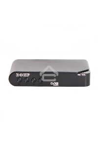 Ресивер эфирный цифровой DVB-T2 HD HD-555 пластик, дисплей, Эфир