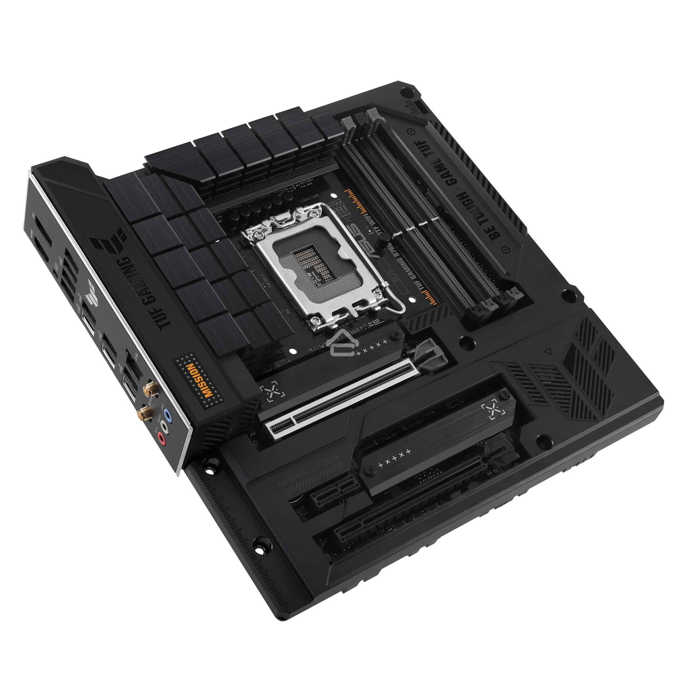 Материнская плата ASUS TUF GAMING B760M-BTF WIFI, LGA 1700, Intel B760, 4xDDR5, 4xSATA, 3xM.2, 1xPCIe 5.0 x16, 1xPCIe 4.0 x4, 1xPCIe x1, 1xDP, 1xHDMI, 1x 2.5Gb LAN, 1xUSB-A 3.2 Gen 2, 2xUSB-A 3.2 Gen 1, 4xUSB 2.0, 1xUSB-C 3.2 Gen 1, 1xUSB-C 3.2 Gen 2, 1xU