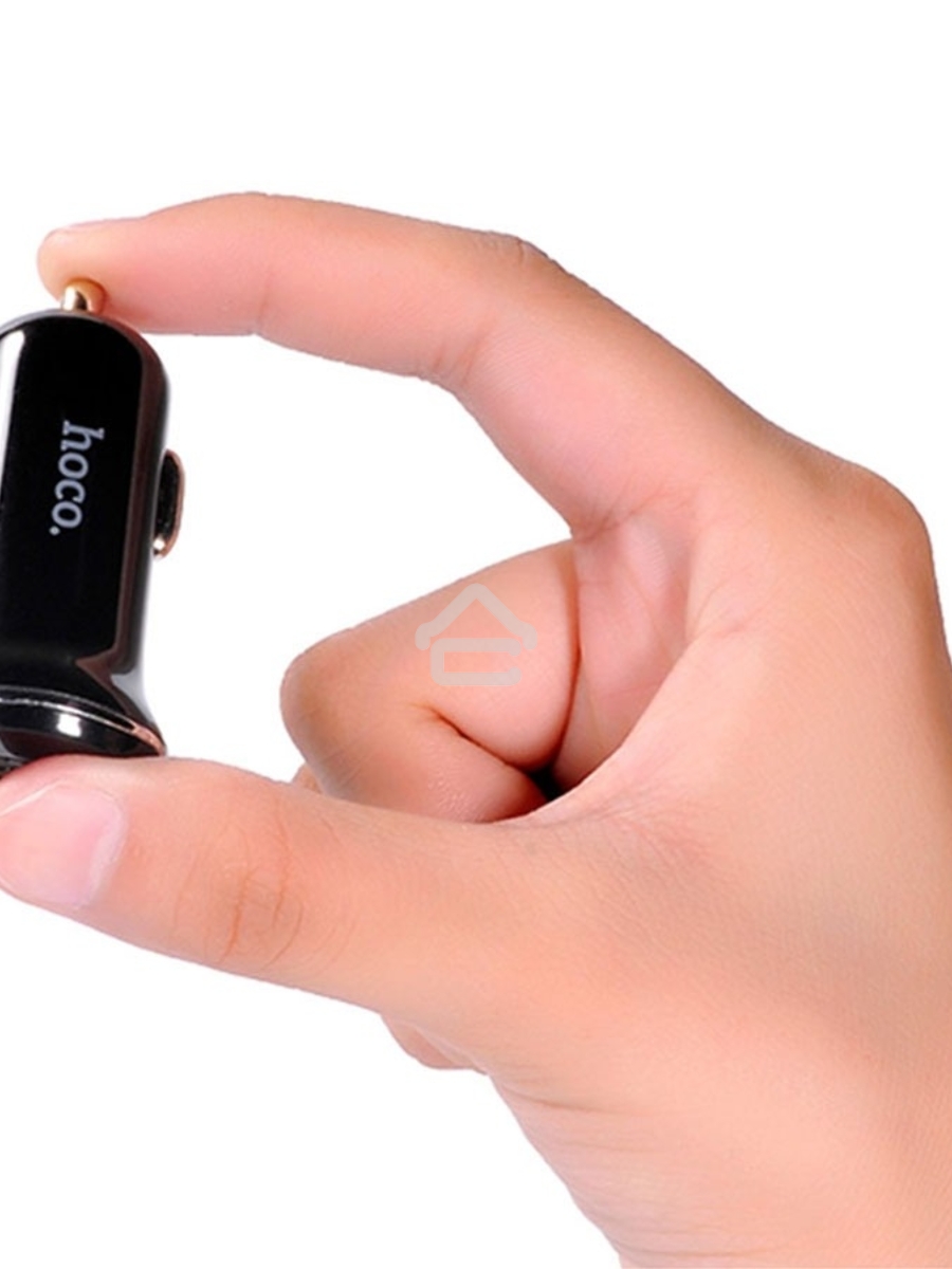 Автомобильная зарядка HOCO Z1 2xUSB, 2.1A, 11W, черный