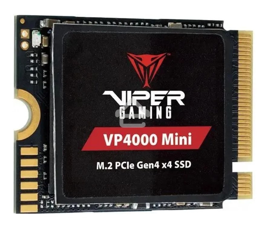 Накопитель SSD Patriot VP4000 Mini, 1Tb, PCIe 4.0 x4, M.2 2230, NVMe, R/W 5000/3500, с радиатором