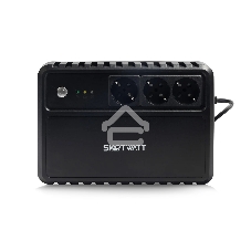 Источник бесперебойного питания SMARTWATT UPS SAFE 600 Line-interactive 600VA/360W Brick (Euro x3, LED, 255x175x93(мм), 4,2 кг, гарантия 24мес. (ИБП