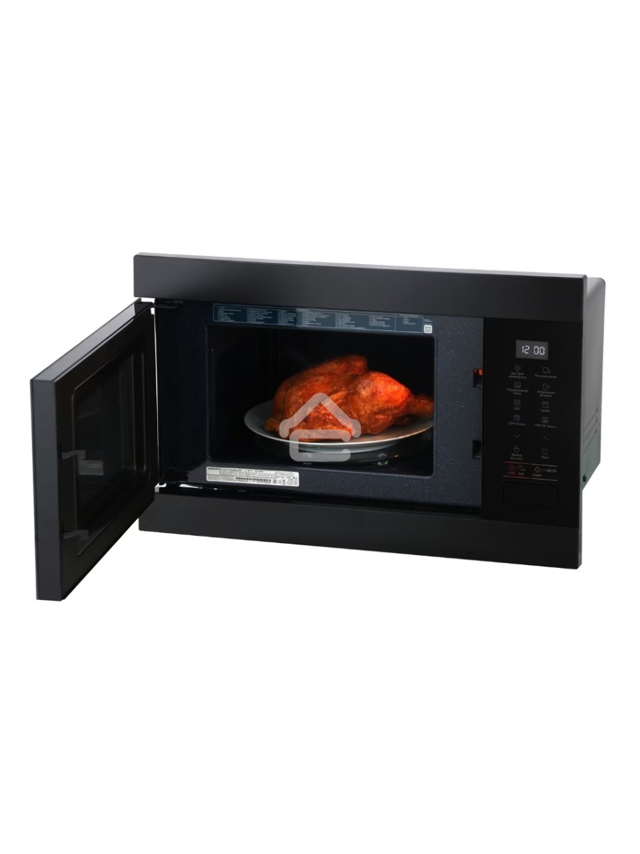Микроволновая печь встраиваемая Samsung MG22M8054AK/BW чёрный, 22 л, 850 Вт, переключатели - сенсор