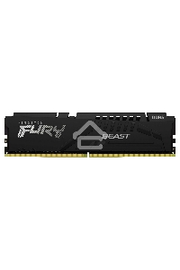 Оперативная память Kingston Fury Beast, DDR5, 32GB (1x32GB), 6400MHz, CL32, радиатор, чёрный