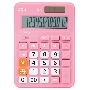 Калькулятор настольный Deli EM210FPINK розовый 12-разр.