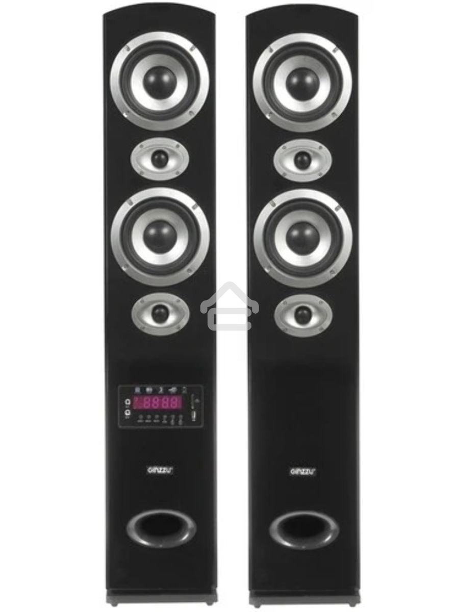Акустическая система Ginzzu GM-328 2.0, 2x100W/BT/USB/SD/FM/AUX/ДУ