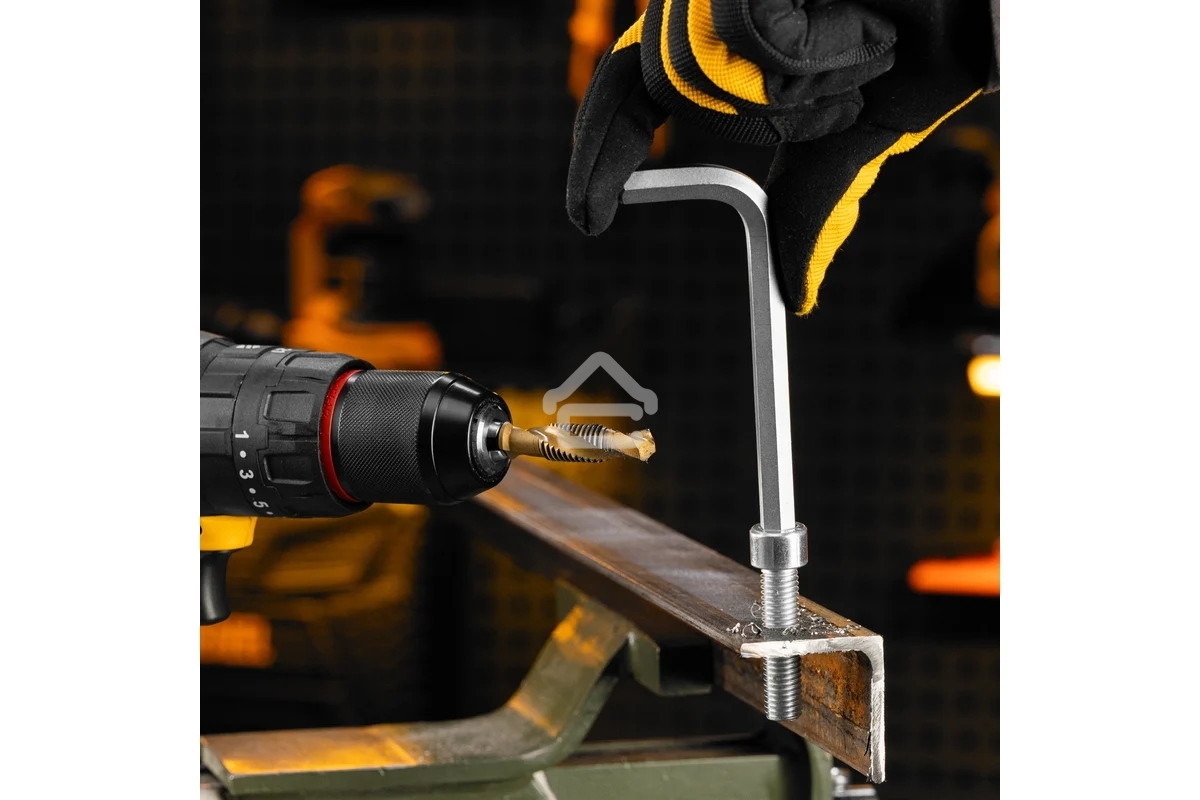 Набор сверл-метчиков Denzel М4-М12, Р6М5