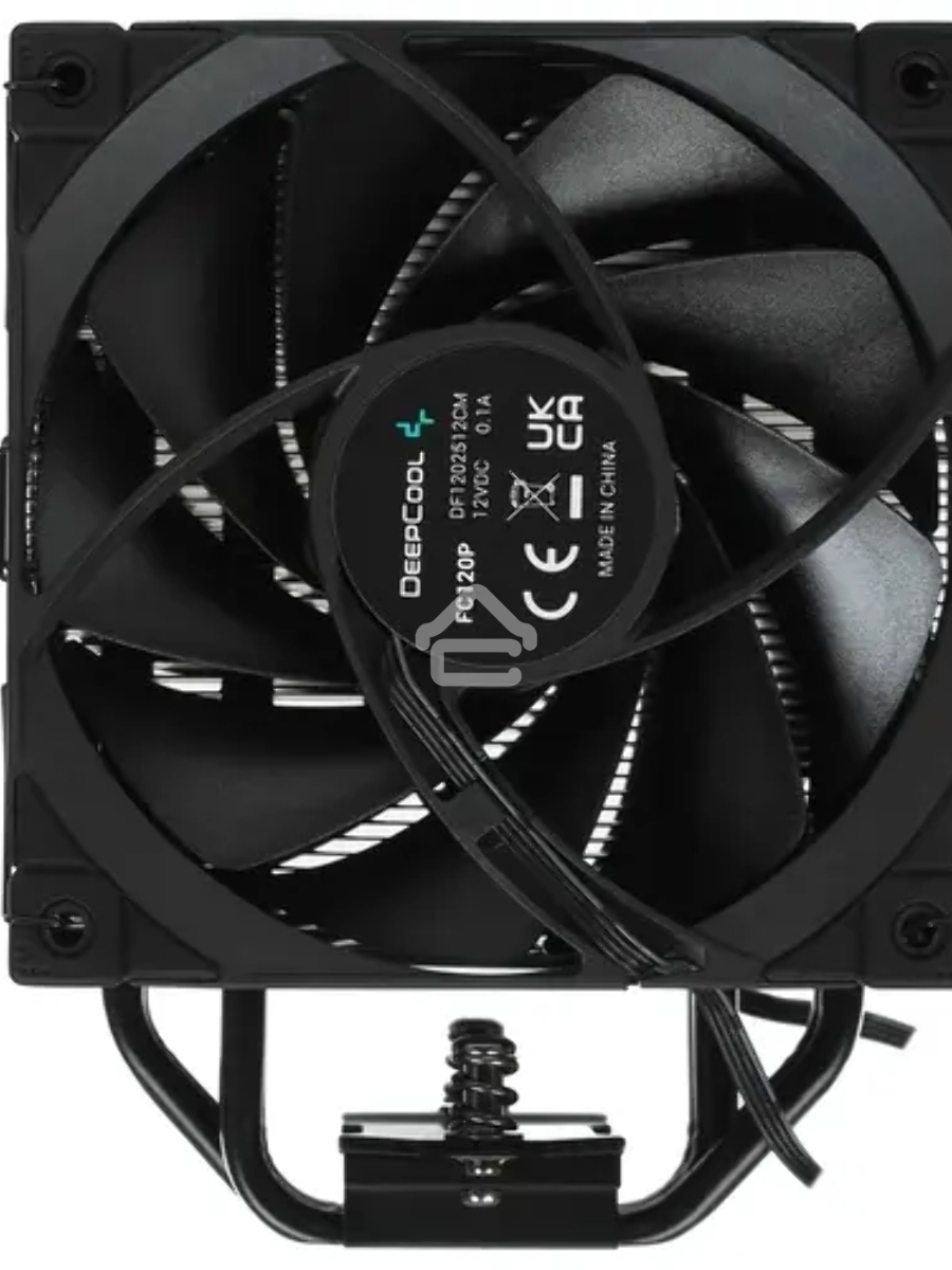 Кулер для процессора DEEPCOOL AK400 ZERO DARK PLUS черный, 120 мм, алюминий/медь, 1650 об/мин, 28 дБ, 4 pin, 220 Вт, 155 мм