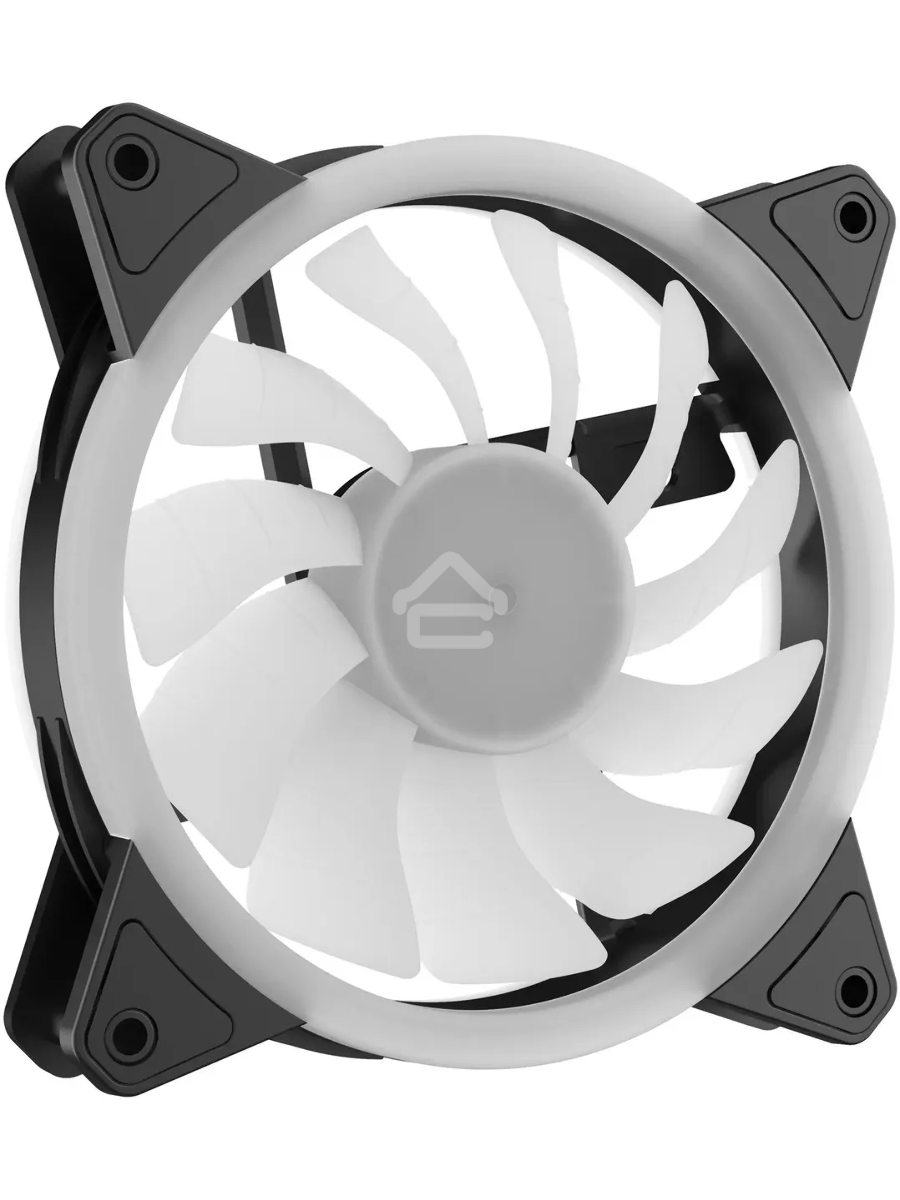 Вентилятор для корпуса GMNG GG-CF120ARGB2-PWMBK черный, 120 мм, 1500 об/мин, 26 дБ, 4 pin