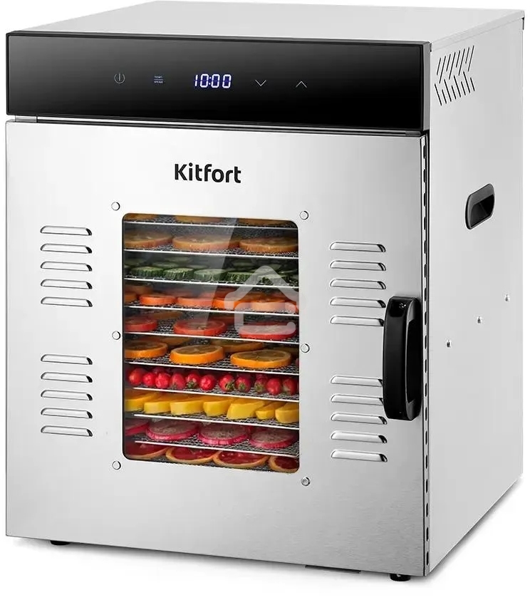 Сушка для фруктов и овощей Kitfort КТ-1967 15под. 1000Вт нержавеющая сталь