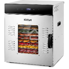 Сушка для фруктов и овощей Kitfort КТ-1967 15под. 1000Вт нержавеющая сталь