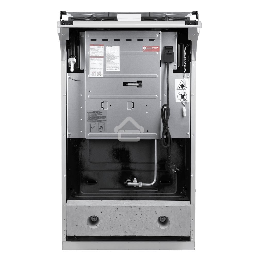 Плита газовая Maunfeld MGC50GCW08D белый, конфорок 4 шт, духовка 59 л, 50 см x 89 см x 65 см