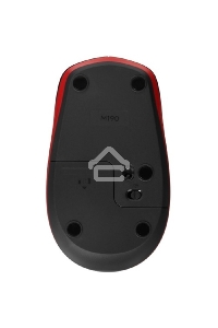 Мышь беспроводная Logitech M190 черный/красный, 1000 dpi, радиоканал, USB, кнопки - 3