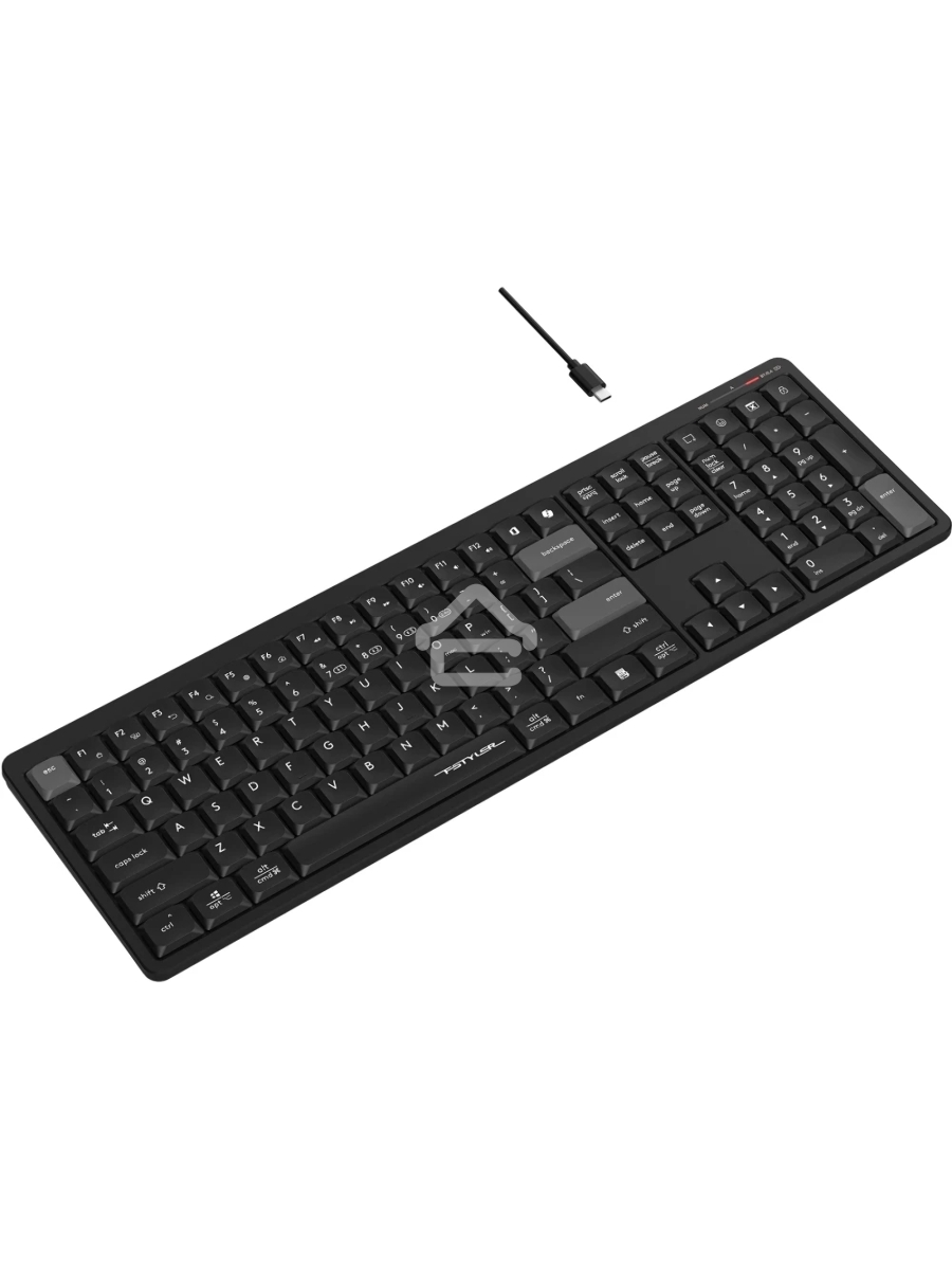Клавиатура A4Tech Fstyler FBX55C черный USB беспроводная BT/Radio slim Multimedia (FBX55C)