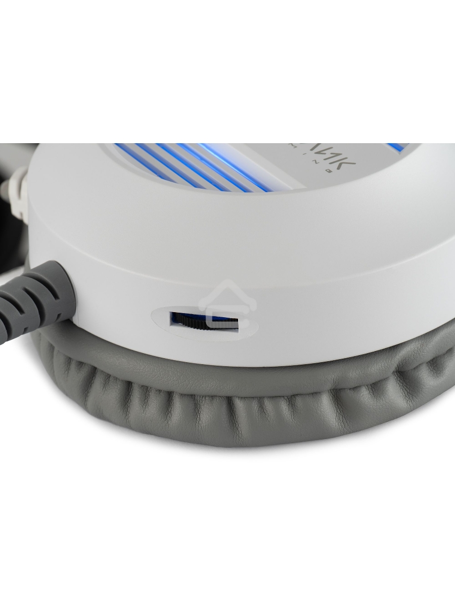 Наушники с микрофоном Оклик HS-L300G White белый 2.2м мониторные USB оголовье (1796952)