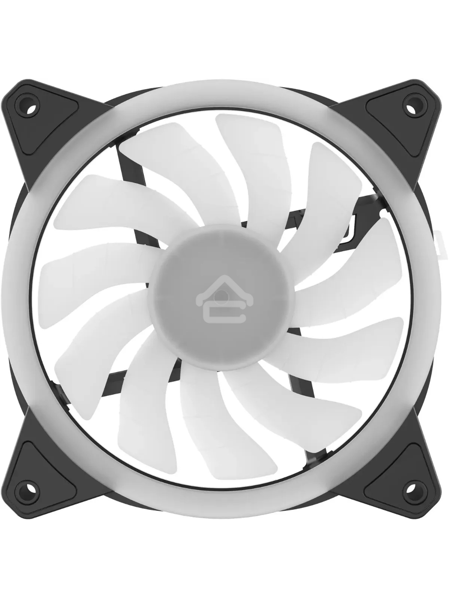 Вентилятор для корпуса GMNG GG-CF120ARGB2-PWMBK черный, 120 мм, 1500 об/мин, 26 дБ, 4 pin