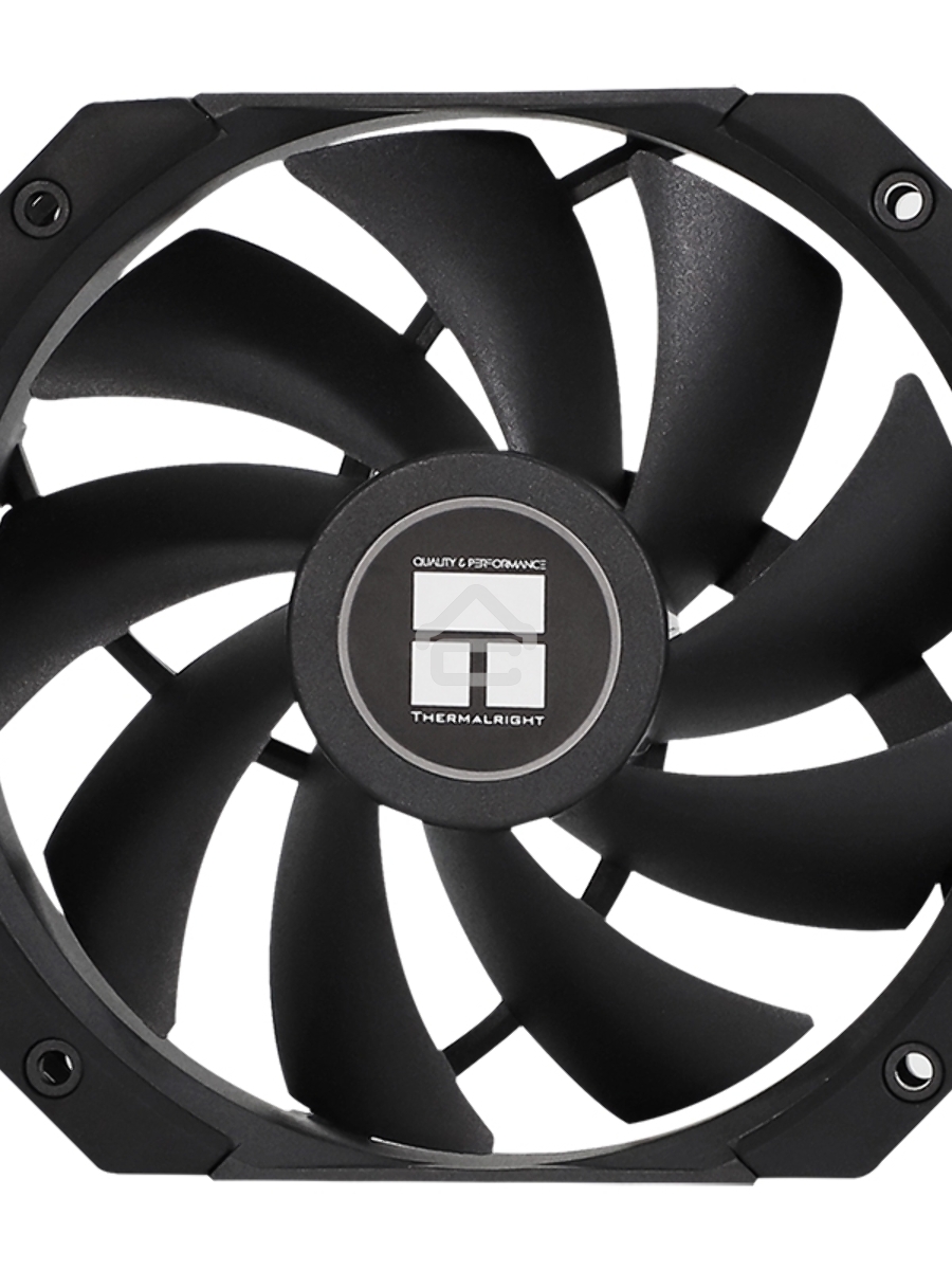 Вентилятор для корпуса Thermalright TL-D12B черный, 120 мм, 1500 об/мин, 25.2 дБ, 4 pin