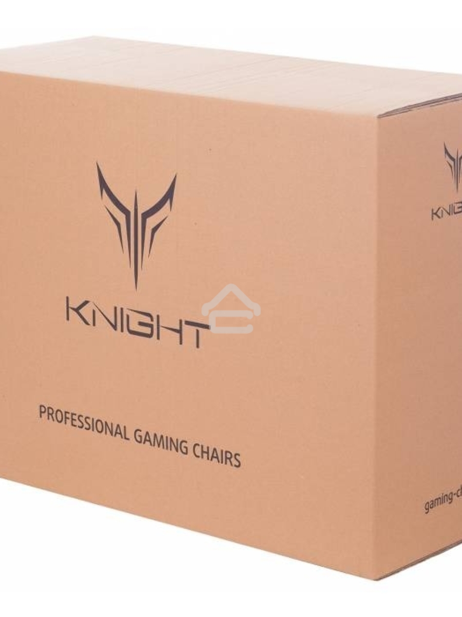 Кресло игровое Knight OUTRIDER черный, ромбик, эко.кожа, с подголов. крестовина металл
