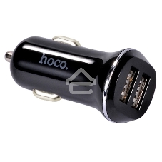 Автомобильная зарядка HOCO Z1 2xUSB, 2.1A, 11W, черный