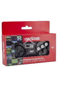 Джойстик беспроводной Retro Genesis Controller 16 Bit для HD Ultra, P1 черный