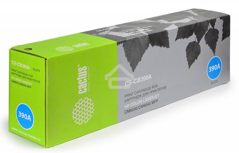 Картридж лазерный Cactus CS-CB390A черный для HP CLJ MFP CM6030/CM6040 (19500стр.)