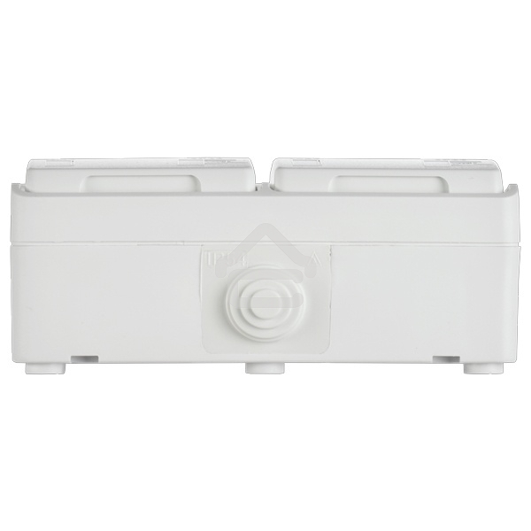 Розетка 2-я IEK ERS22-K01-16-54-DC ОП Форс РСб22-3-ФБ 16А IP54 с заземл. защ. шторки белый