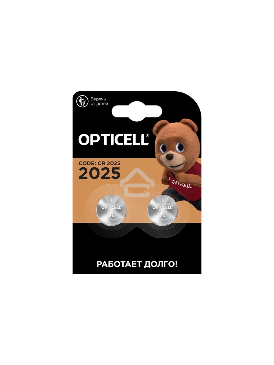 Батарея Opticell Specialty 2025 CR2025 (2шт) блистер серебристый