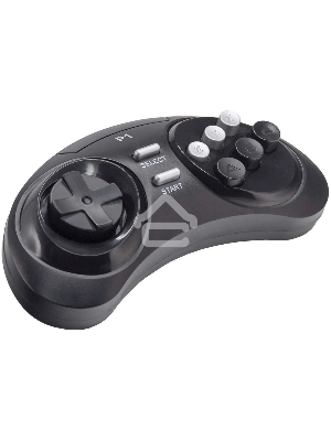 Джойстик беспроводной Retro Genesis Controller 16 Bit для HD Ultra, P1 черный