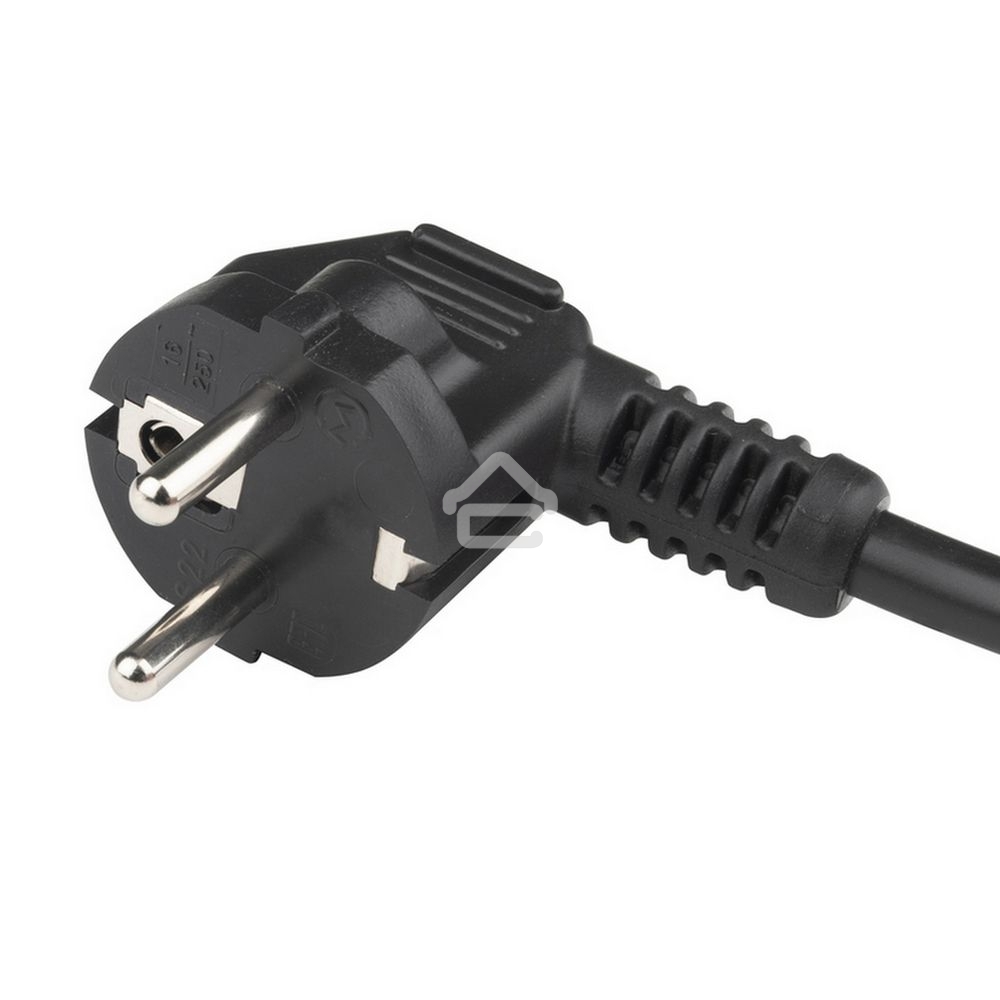 Кабель питания Hyperline PWC-IEC19-SHM-5.0-BK (Shucko+C19) (3x1.5), 5м