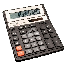 Калькулятор настольный Silwerhof SH-888X-12 черный 12-разр.
