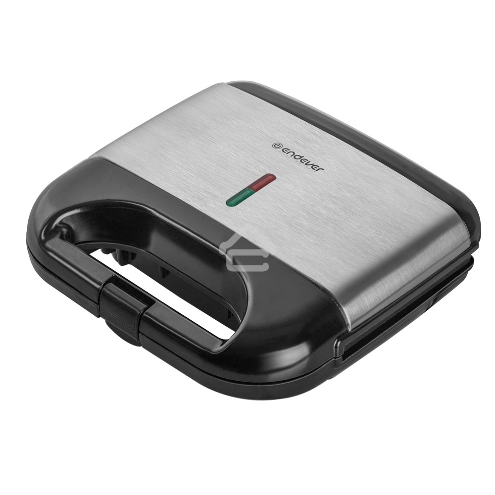 Вафельница Endever Skyline WM-21 черный/стальной, 850 Вт, на 2 вафли, автом. терморегулятор, размеры 22,4*21,7 см