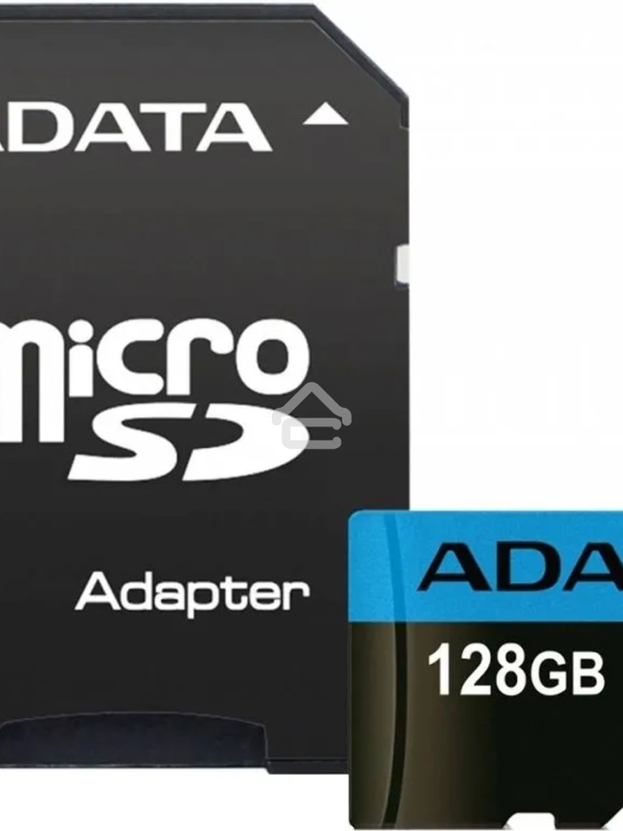Флеш карта Micro SecureDigital 128Gb ADATA AUSDX128GUICL10A1-RA1 {MicroSDXC Class 10 UHS-I, SD adapter}