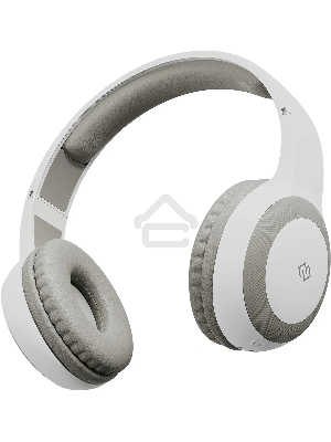 Гарнитура накладные Digma BT-15 белый/серый беспроводные bluetooth оголовье
