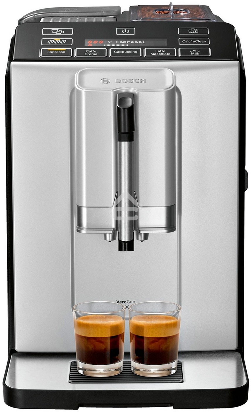 Кофемашина автоматическая Bosch TIS30351DE серебристый, исп. кофе - зерновой, 1.4 л, 1300 Вт, 15 Бар