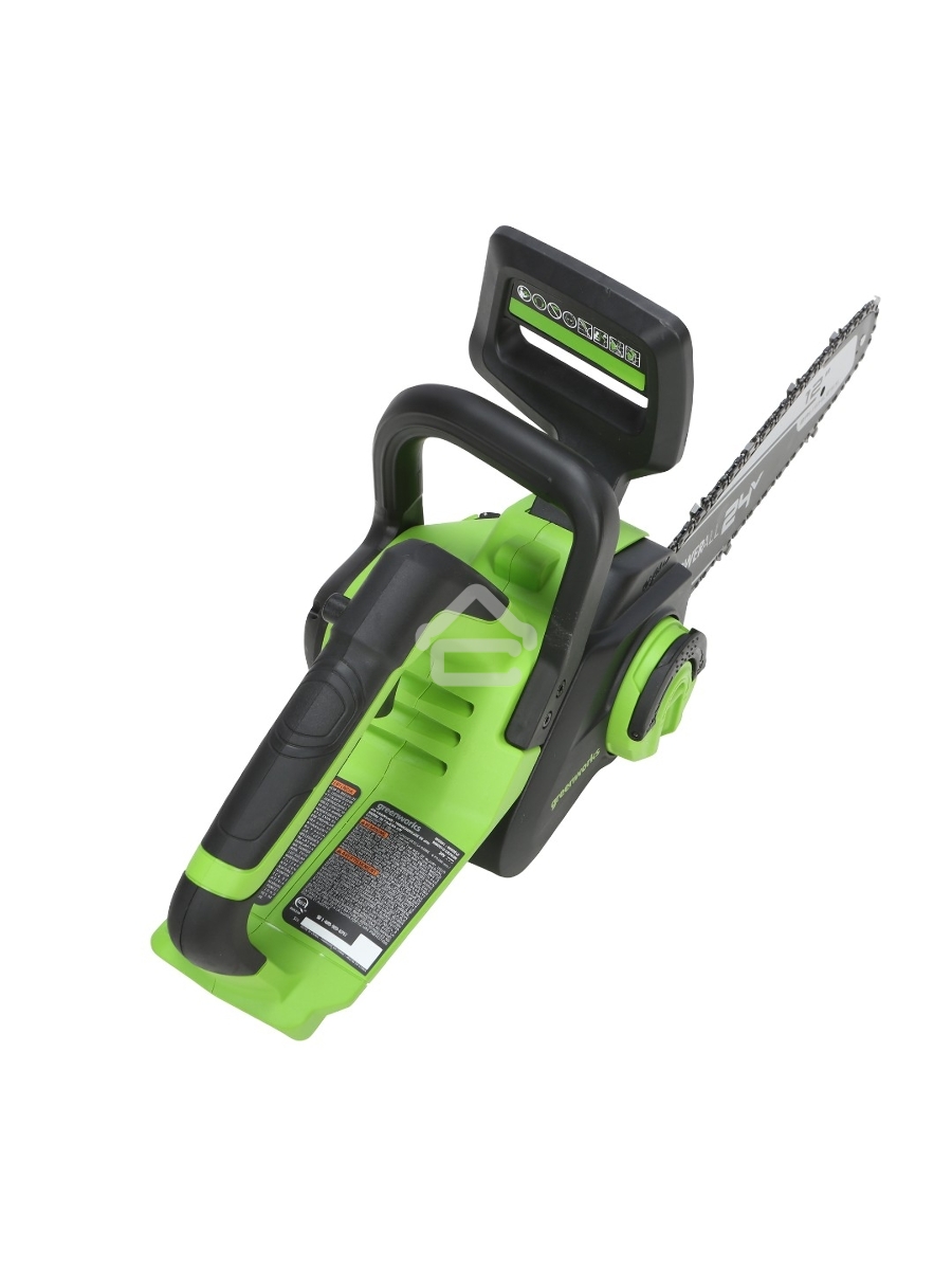 Цепная пила аккумуляторная GreenWorks GD24CS30K4, 24V, 30см, бесщеточная, c АКБ 4 Ач и ЗУ (2007007UB)