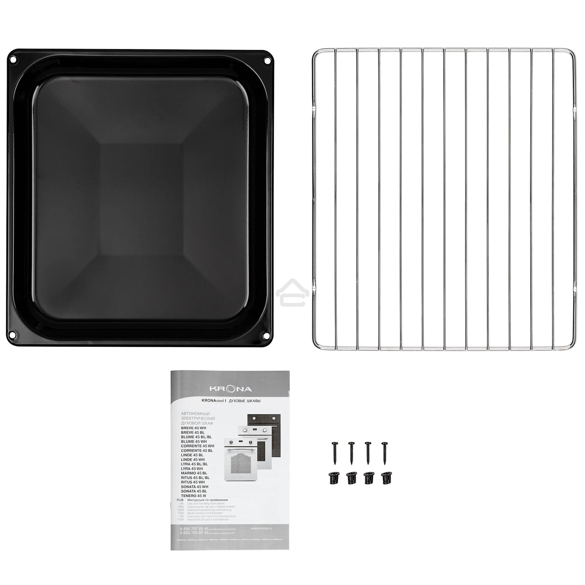 Духовой шкаф электрический Krona LINDE 45 BL черный