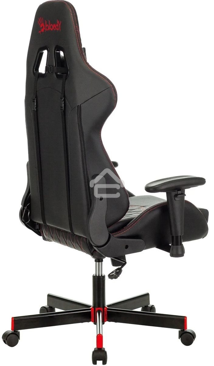 Кресло игровое A4Tech Bloody GC-800 черный ромбик, эко.кожа