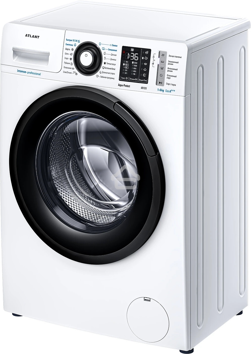 Стиральная машина Atlant СМА-60У1213-02 белая, загрузка фронтальная 6 кг, 1200 об/мин., класс: A+++