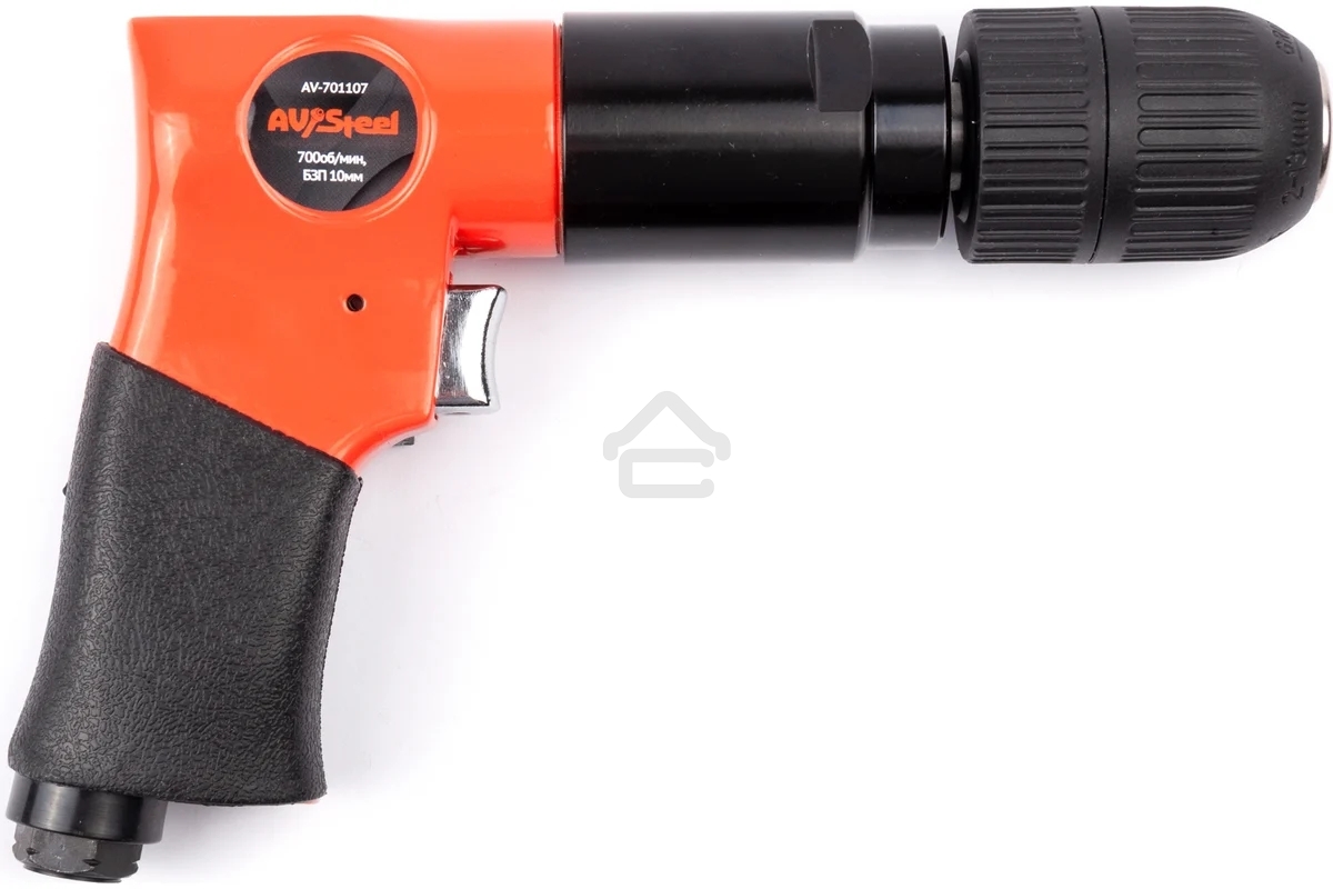 Дрель прямая Av Steel AV-701107 114л/мин патр.:быстрозажимной оранжевый/черный