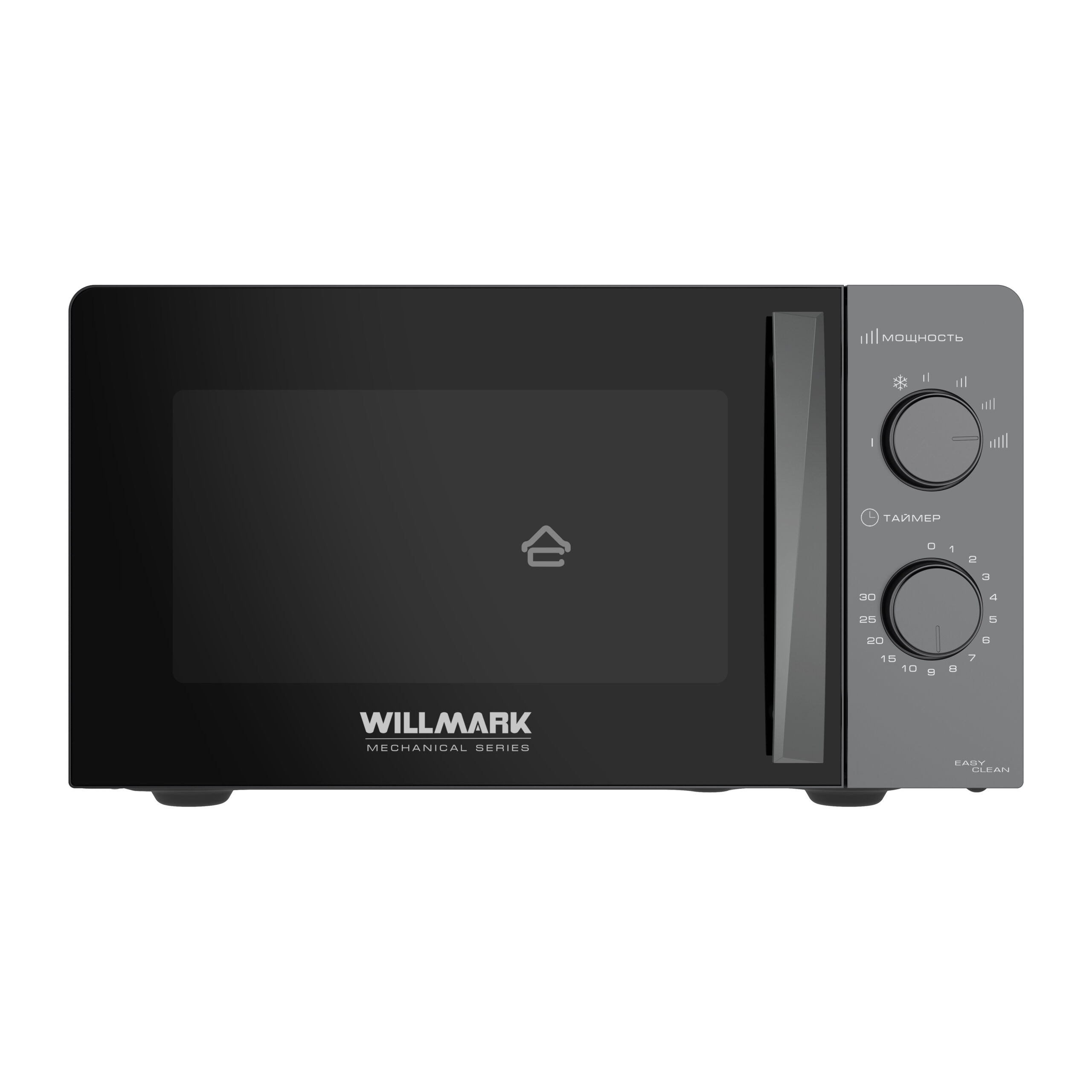 Микроволновая печь Willmark WMO-201MMG серый, 20 л, 700 Вт, переключатели - поворотный механизм