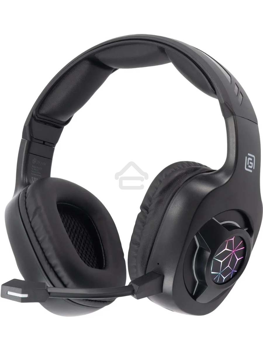 Наушники с микрофоном Оклик HS-L575G черный накладные BT оголовье (1895253)