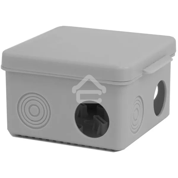 Коробка распределительная TOKOV ELECTRIC ОП 80х80х50 мм 7 каб. вводов IP54 серый