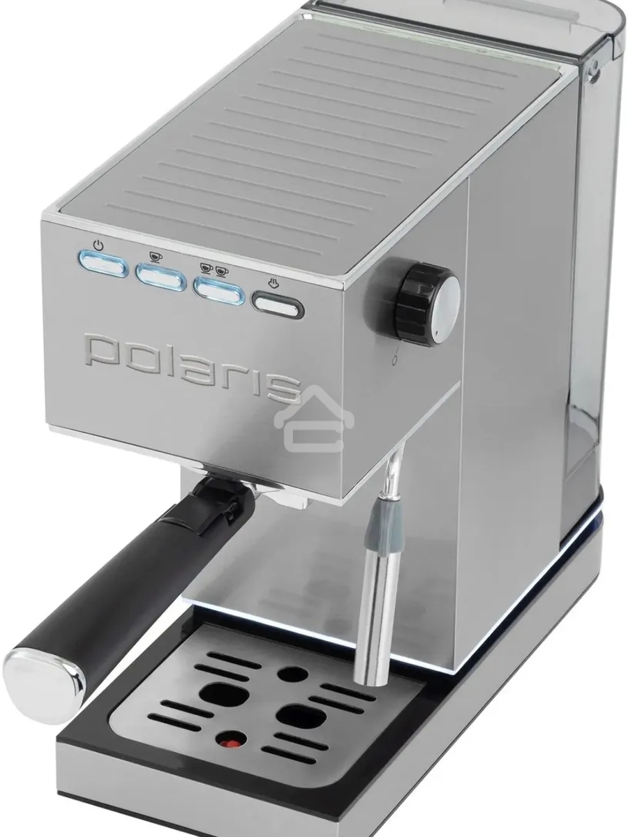 Кофеварка рожковая Polaris PCM 1542E Adore Crema нержавеющая сталь, исп. кофе - молотый, 1.2 л, 1350 Вт, 15 Бар.