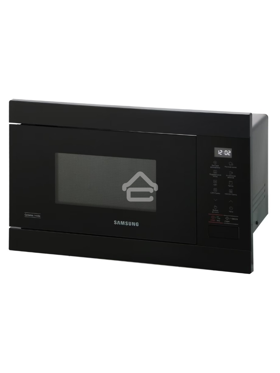 Микроволновая печь встраиваемая Samsung MG22M8054AK/BW чёрный, 22 л, 850 Вт, переключатели - сенсор