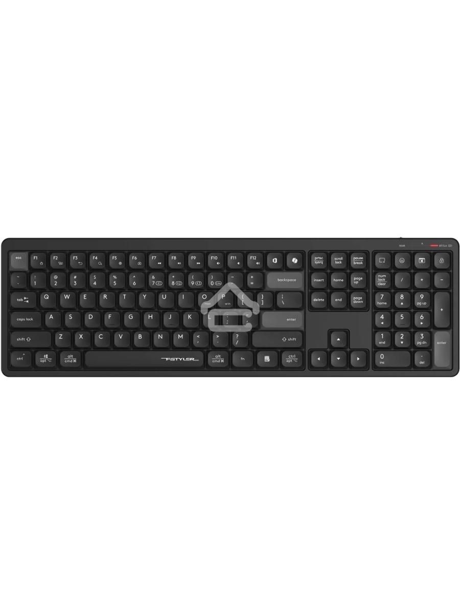 Клавиатура A4Tech Fstyler FBX55C черный USB беспроводная BT/Radio slim Multimedia (FBX55C)
