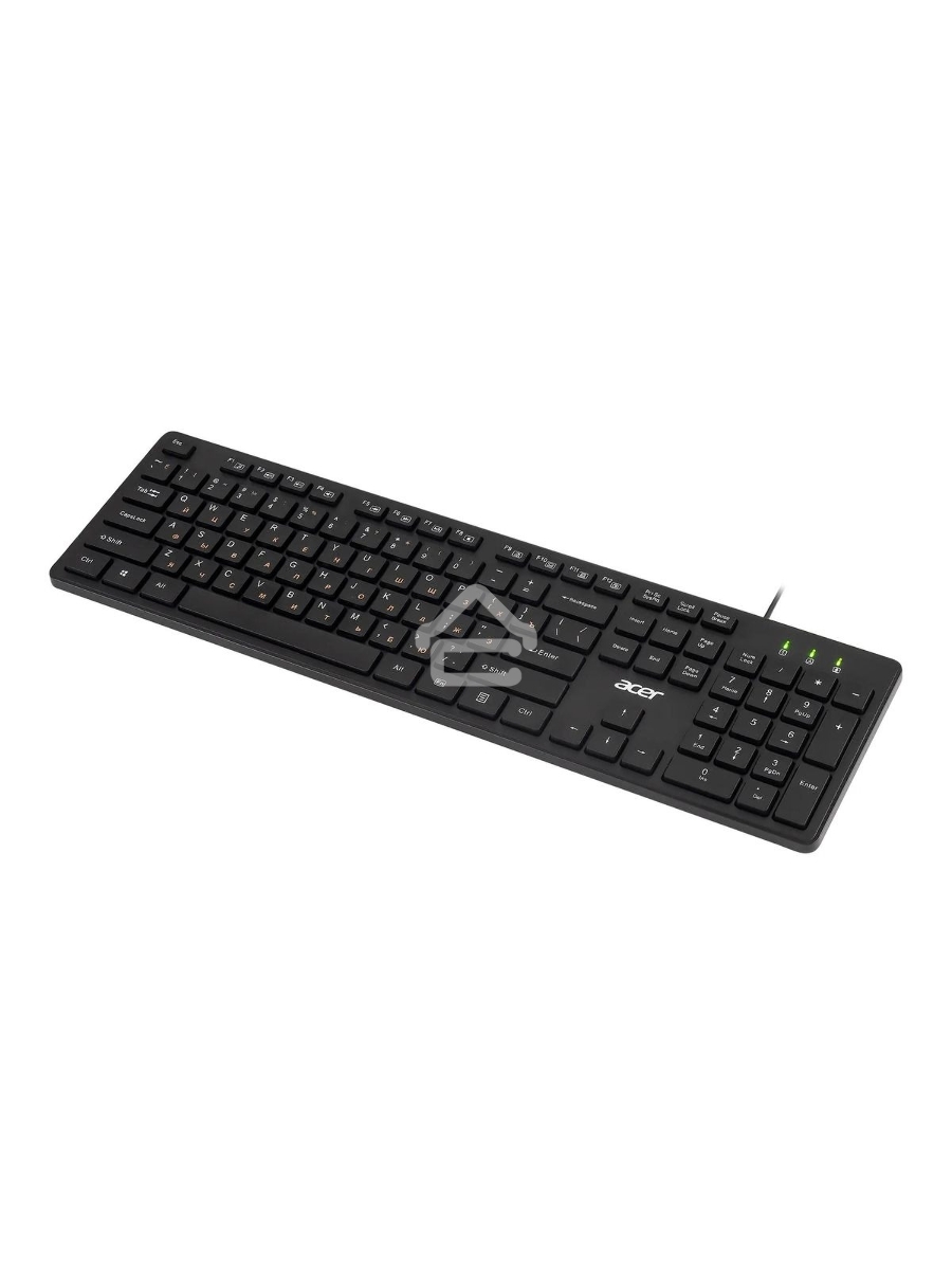 Клавиатура Acer OKW122 проводная, USB, черный