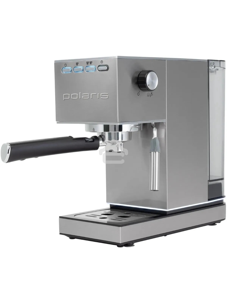Кофеварка рожковая Polaris PCM 1542E Adore Crema нержавеющая сталь, исп. кофе - молотый, 1.2 л, 1350 Вт, 15 Бар.